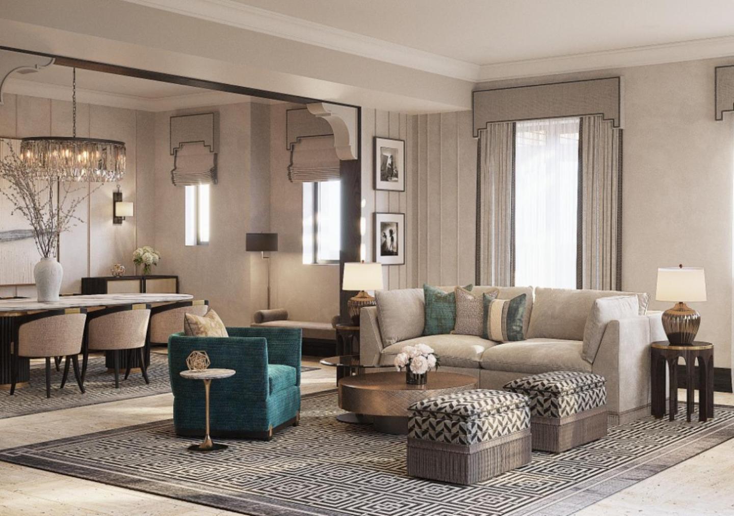 فندق جميرا دار المصيف - مدينة جميرا دبي المظهر الخارجي الصورة A living room